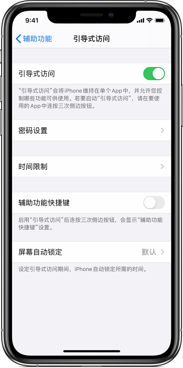 固始苹果手机维修分享如何在 iPhone 上退出引导式访问 