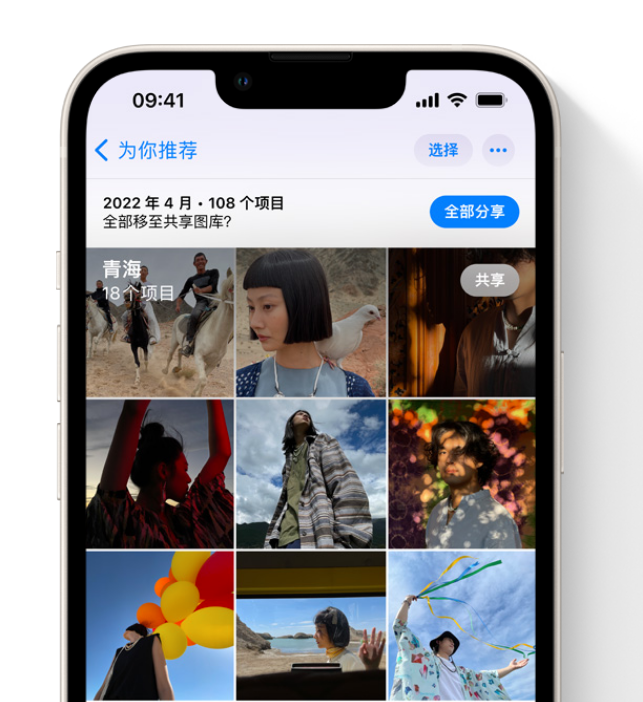 固始苹果维修网点分享在 iPhone 上使用共享图库 