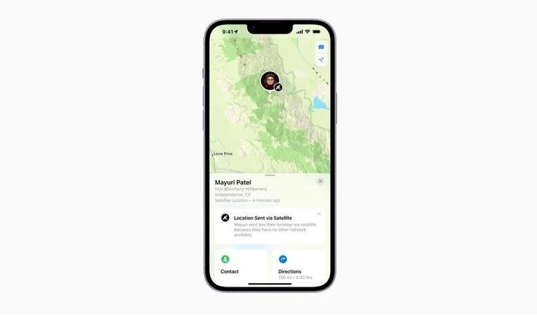 固始苹果14维修分享iPhone14系列中 FindMy功能通过卫星分享位置方法教程 